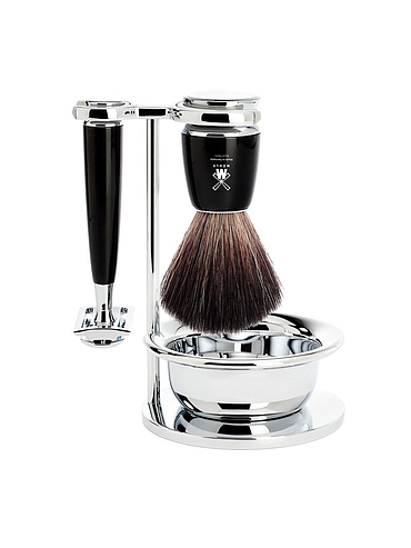 Muehle - Rytmo - 3 Piece Shaving Set - Black Resin
