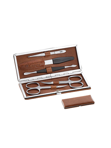 Dovo - Manicureset - Bruin