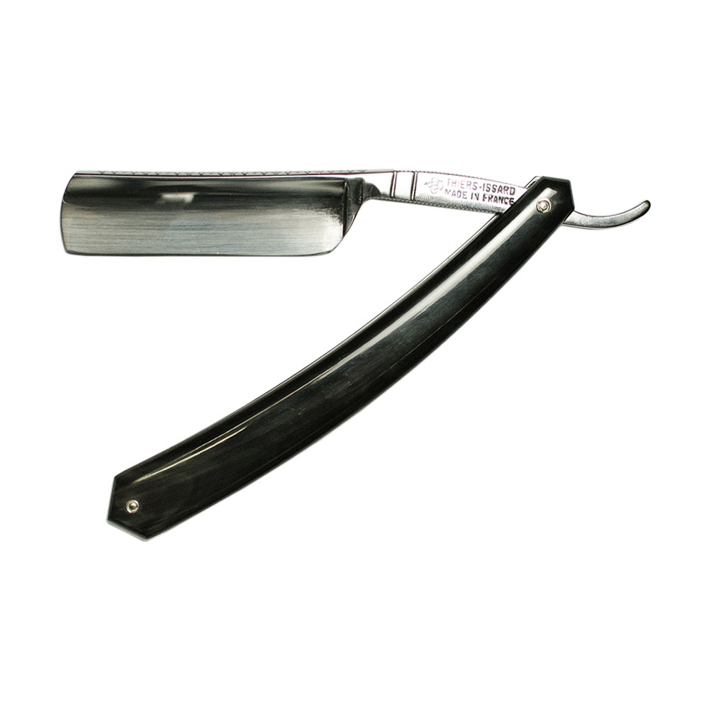 Thiers-Issard - Rasoir droit 6/8 - Round Nose - Black Horn