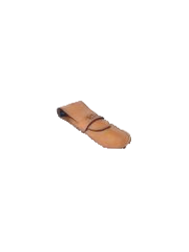 Gentleman - Camel leather clutch bag - Large Model