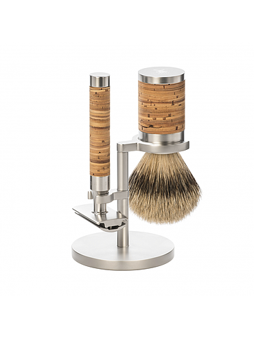 Muehle - Rocca - Shaving Kit Birch Wood - SilverTip