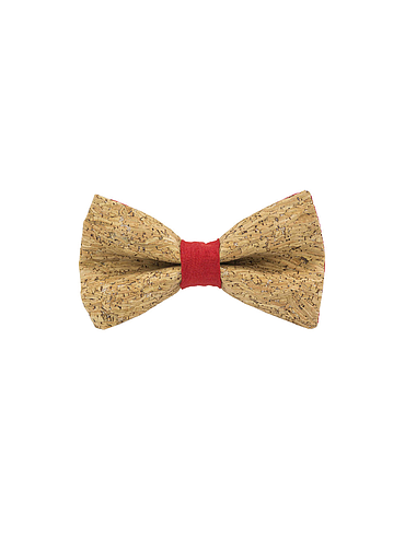 Jaggs - Cork bow tie "Merlot" - Red Ring