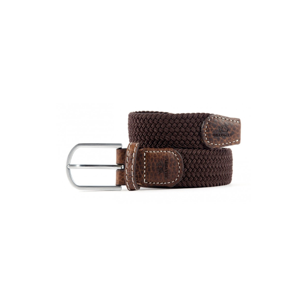 Billybelt - Ceinture tressée élastique - Marron feuille - Taille 2
