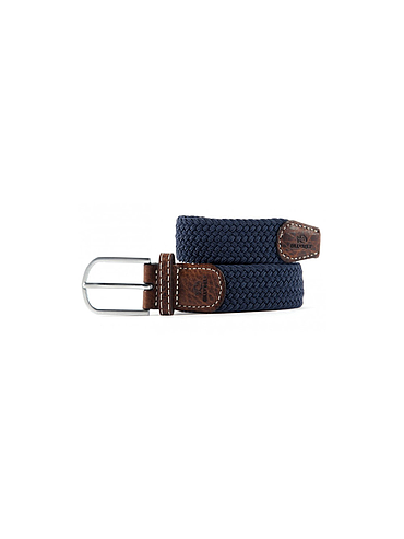 Billybelt - Elastische gevlochten riem - Navy Blauw - Maat 0