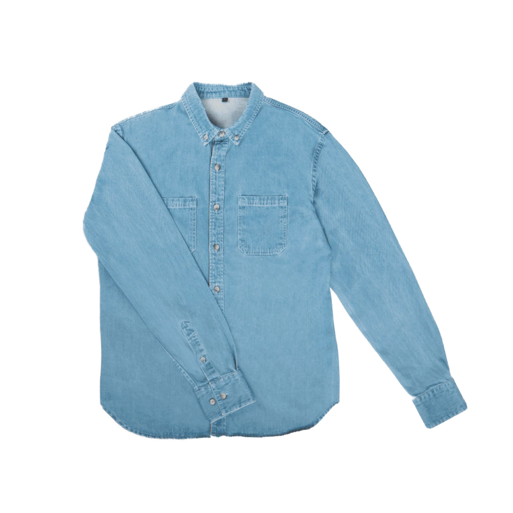BillyBelt - Verwassen denim shirt - 7,5 oz - Extra Large