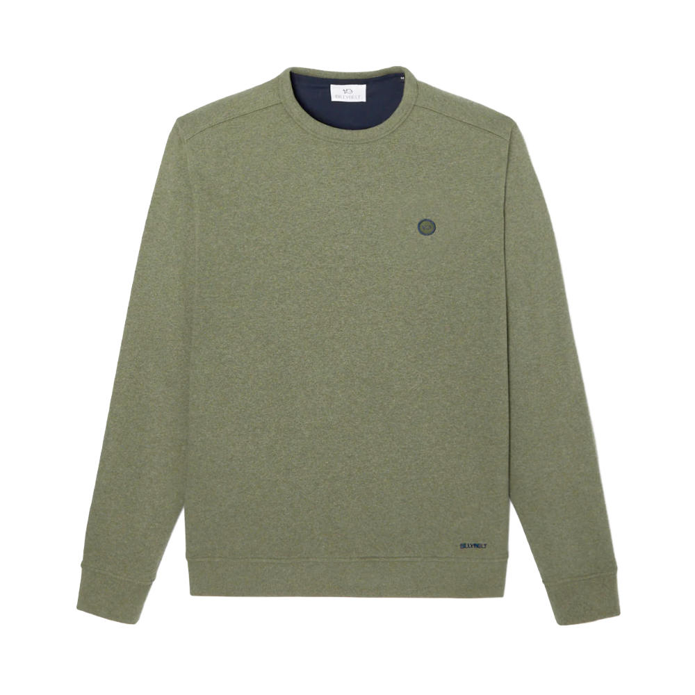 BillyBelt - Organic cotton sweatshirt 400 gr - Kaki Chiné - 2XL