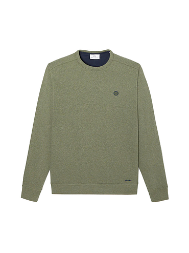 BillyBelt - Organic cotton sweatshirt 400 gr - Kaki Chiné - M