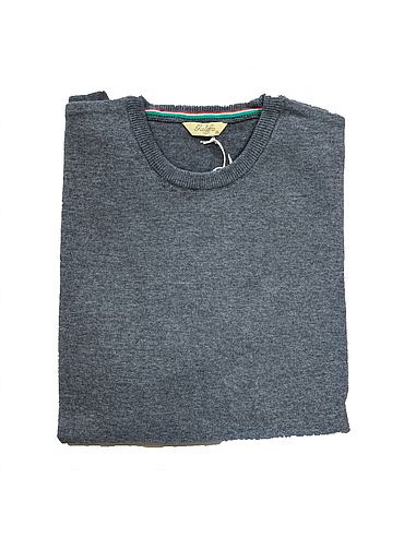 Galiffa - Pull Gris Souris - Col rond - 3XL