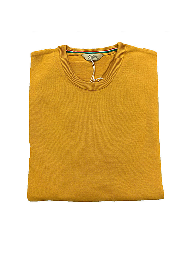 Galiffa - Pull Moutarde - Col rond - 3XL