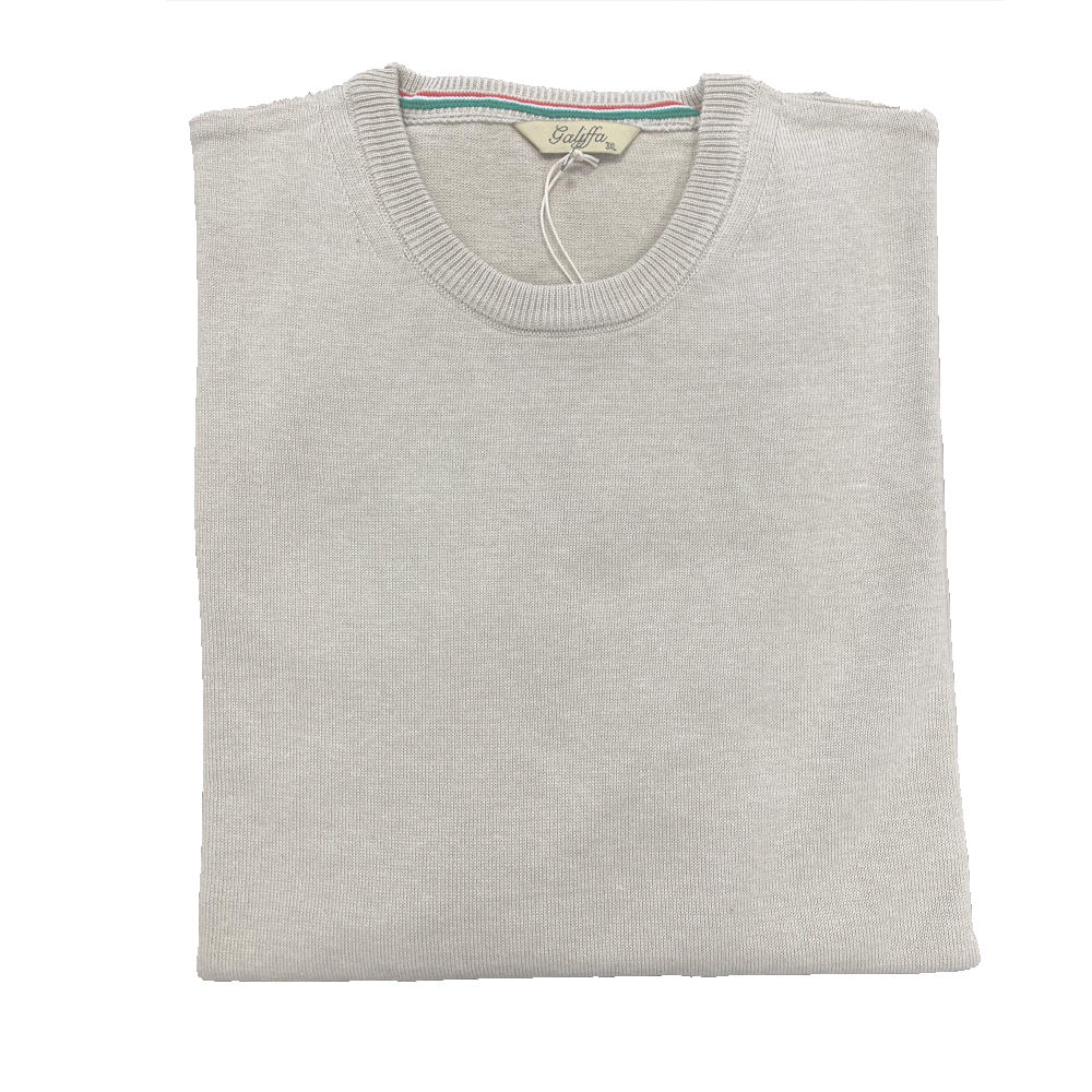 Galiffa - Beige Pullover - Round collar - 3XL