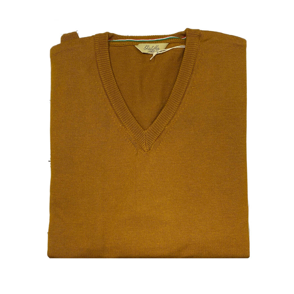 Galiffa - Caramel Pullover - V collar - 3XL