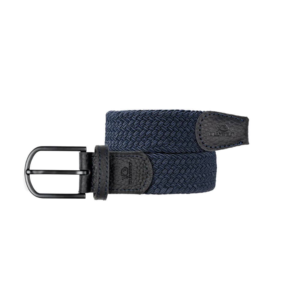 Billybelt - Elastische gevlochten riem - Deep water - Maat 2