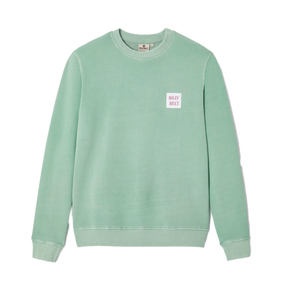 BillyBelt - Organic cotton sweatshirt 400 gr - Vert d'eau - XL