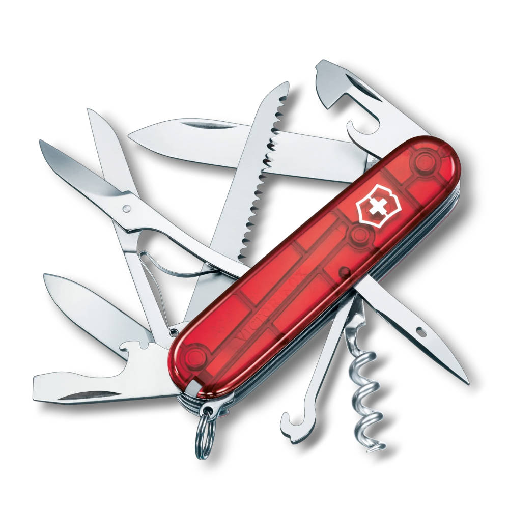 Victorinox - Huntsman Transparent Red