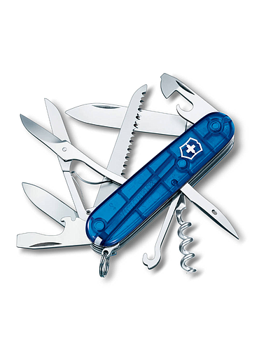 Victorinox - Huntsman Transparent Blauw