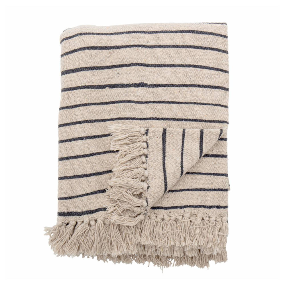 Blooming Ville - Eia Plaid en coton recyclé - Marron