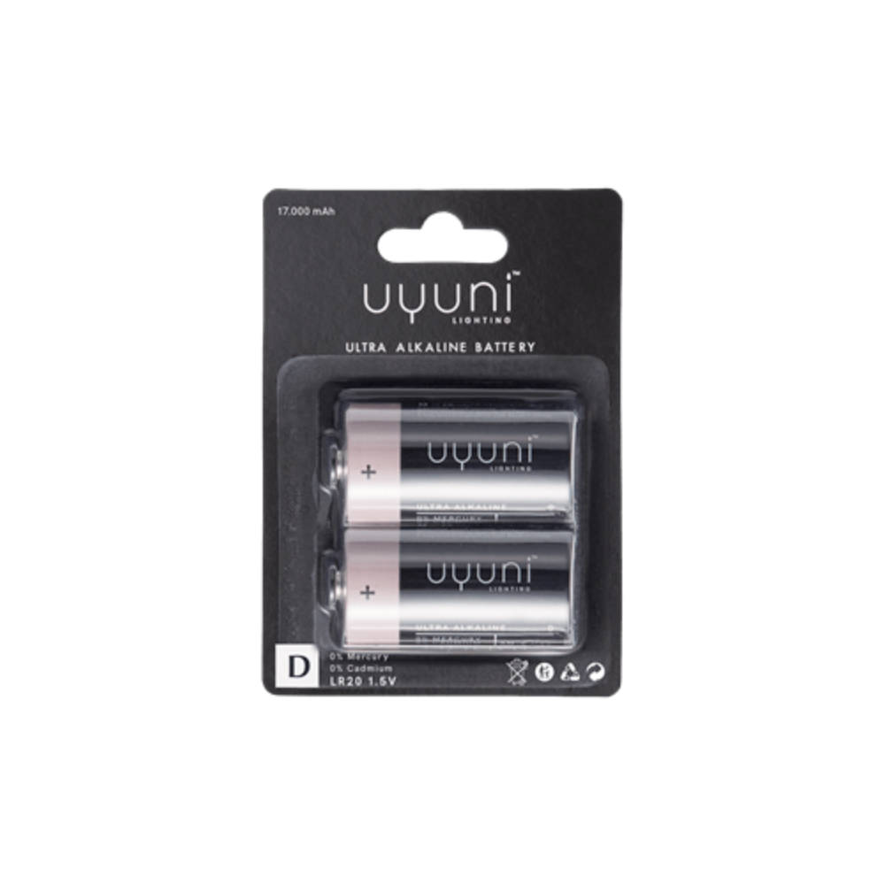 Uyuni - D Battery - 1,5V, 17.000 mAh (2-pack)