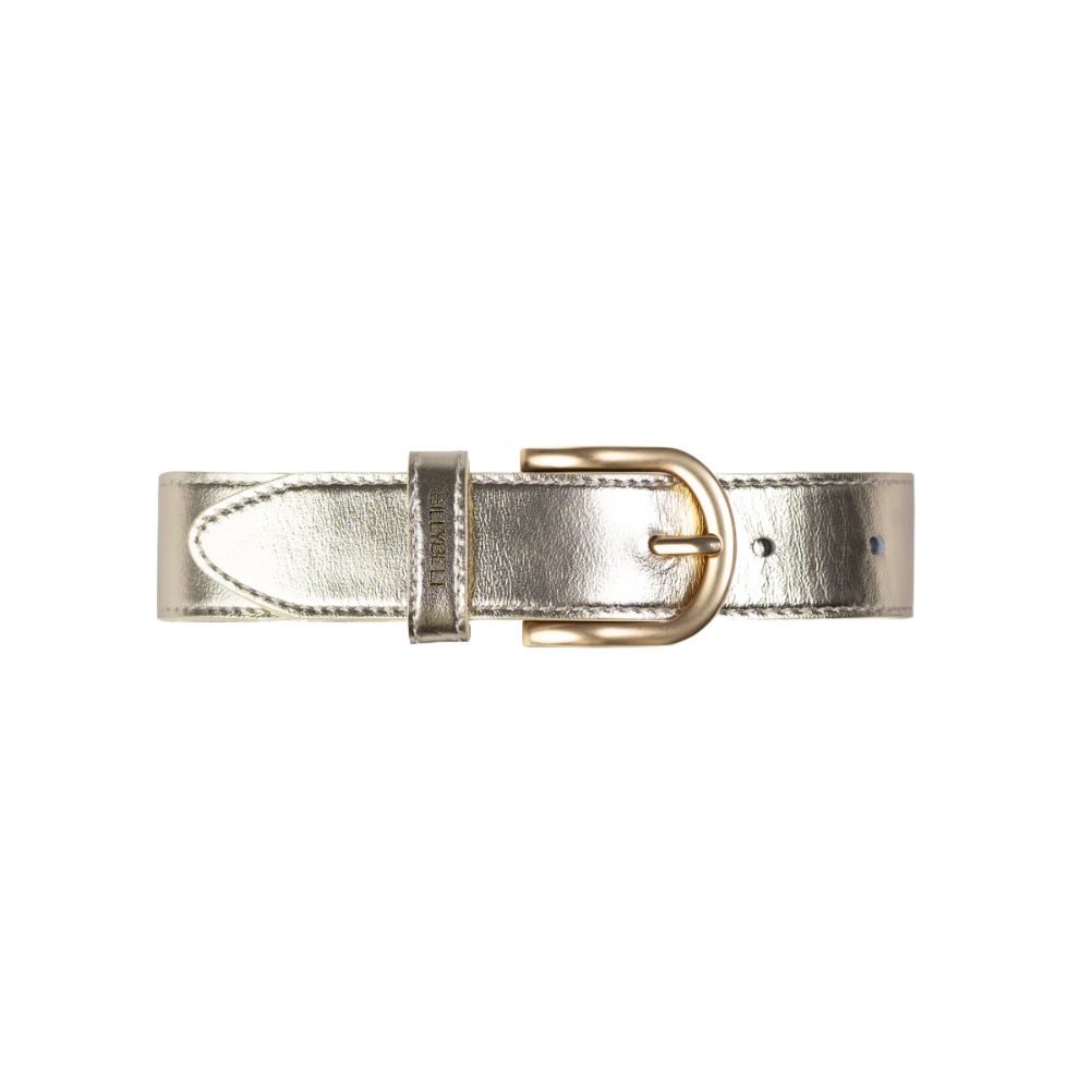 Billybelt - Ceinture femme en cuir unie - Gold - Taille 85