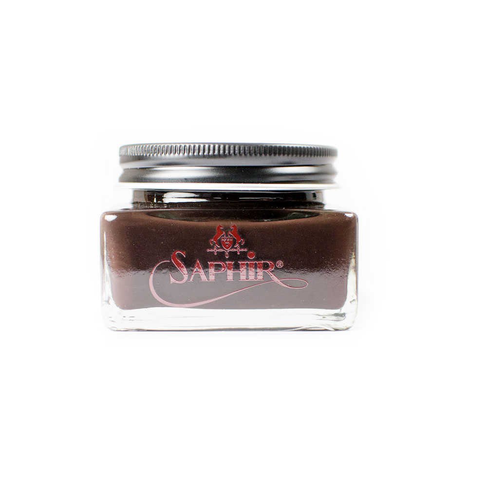 Saphir - Cream Shoe Polish - 75ml - Dark Brown